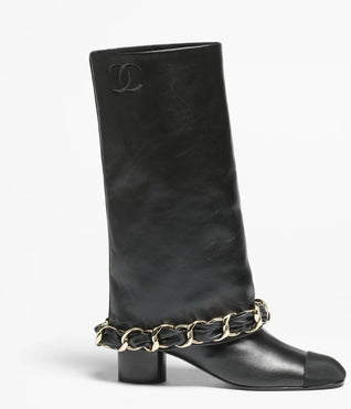cc ~ High Boots Lambskin & Grosgrain
