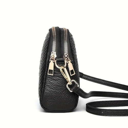 Isabella | Mini faux crocodile shoulder bag