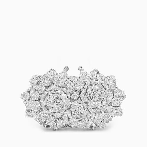 (CS) Cecilia Rose Clutch Bag - Silver