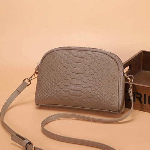 Isabella | Mini faux crocodile shoulder bag