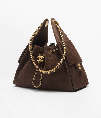Grained Calfskin & Gold-Tone Metal ~ Cedra