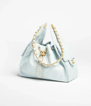 Grained Calfskin & Gold-Tone Metal ~ Cedra