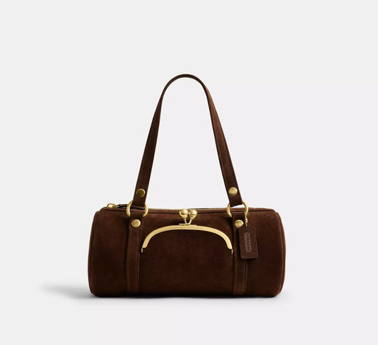 Kisslock Barrel Bag