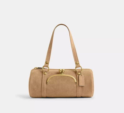 Kisslock Barrel Bag