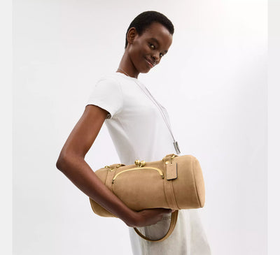 Kisslock Barrel Bag