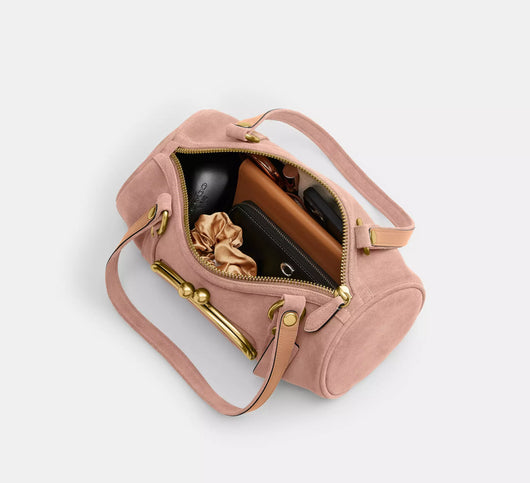 Kisslock Barrel Bag