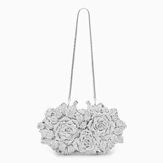 (CS) Cecilia Rose Clutch Bag - Silver