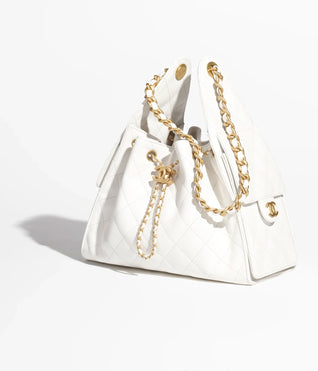 Grained Calfskin & Gold-Tone Metal ~ Cedra