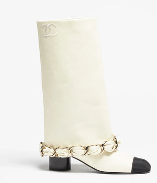 cc ~ High Boots Lambskin & Grosgrain