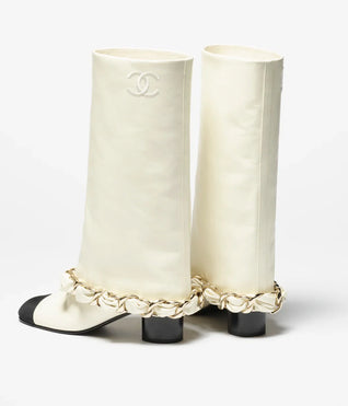 cc ~ High Boots Lambskin & Grosgrain