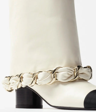 cc ~ High Boots Lambskin & Grosgrain