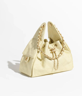 Grained Calfskin & Gold-Tone Metal ~ Cedra